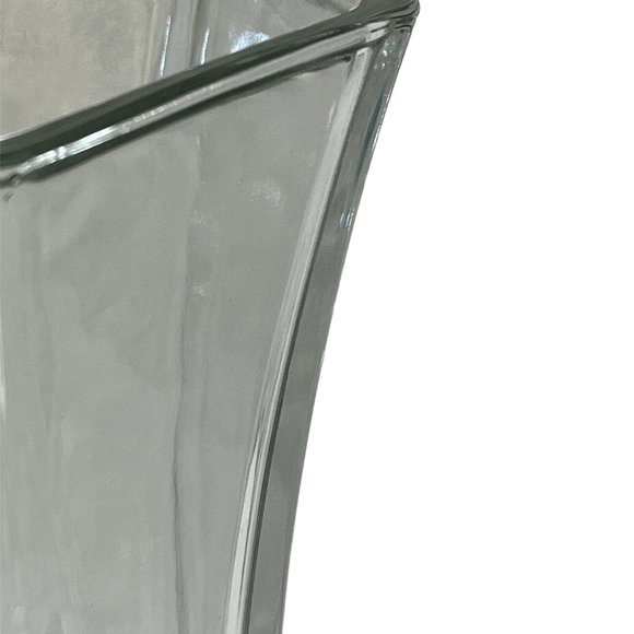 Vintage Hoosier Glass, Clear Glass Vase, Six Sided, Hexagon, Flared - Picture 4 of 8